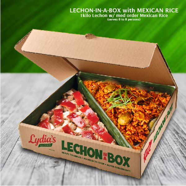  Lechon-In-A-Box w/ Mexican Rice 